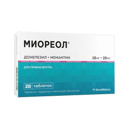 Миореол таблетки 10 мг+20 мг 28 шт