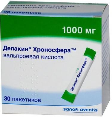Депакин Хроносфера гранулы 1000 мг пак.30 шт