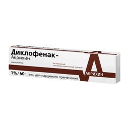 Диклофенак-Акрихин гель 1% туба 40г