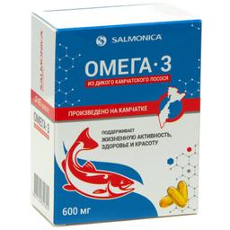 Сальмоника Омега-3 из дикого камчатского лосося капс.600мг 45 шт