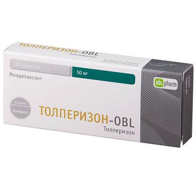 Толперизон-OBL таб.п.п.о.50мг №30