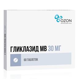 Гликлазид МВ таблетки 30 мг 60 шт