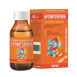 Бромгекомб экспекторант сироп 2 мг+50 мг+1 мг/5 мл фл.100 мл 1 шт