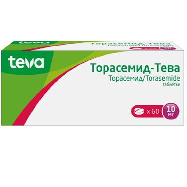 Торасемид-Тева таблетки 10 мг 60 шт
