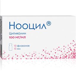 Нооцил раствор 100 мг/ мл фл.10 мл 10 шт