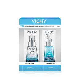 Vichy Минерал 89 Набор (гель-сыв.30 мл+уход д/кожи вокруг глаз 15 мл) скидка 50% на второй продукт