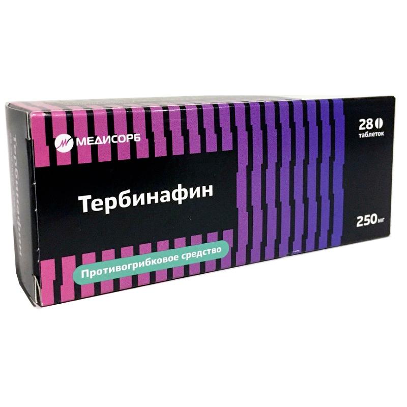 Тербинафин Медисорб таблетки 250 мг 28 шт