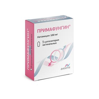 Примафунгин супп.ваг.100 мг 3 шт
