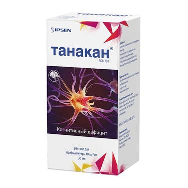 Танакан капли для приема внутрь 40 мг/ мл фл.30 мл