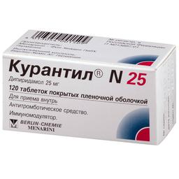 Курантил N 25 таблетки 25 мг 120 шт