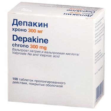Депакин хроно таблетки 300 мг 100 шт
