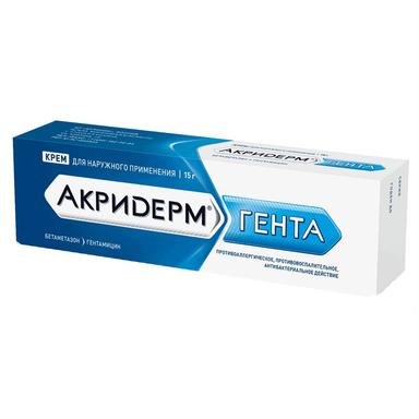 Акридерм Гента крем д/наруж.прим.0,05%+0,1% туба 15г