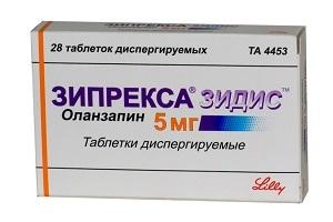 Зипрекса Зидис таблетки 5 мг 28 шт