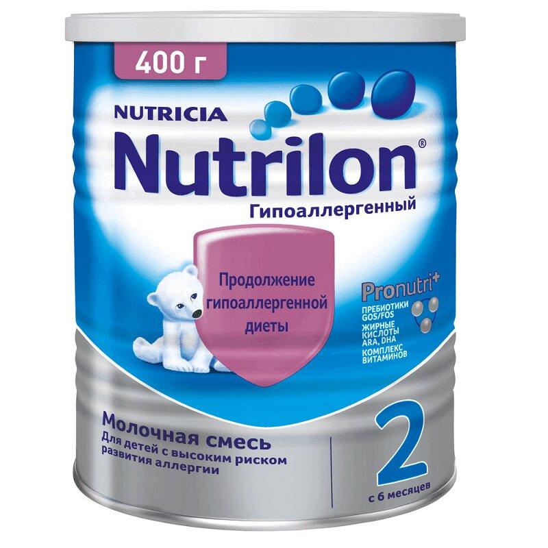 Детское питание Нутрилон Гипоаллергенный 2 заменитель молока,6-12мес 400 г