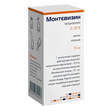 Монтевизин капли глазные 0,05% фл. 10 мл