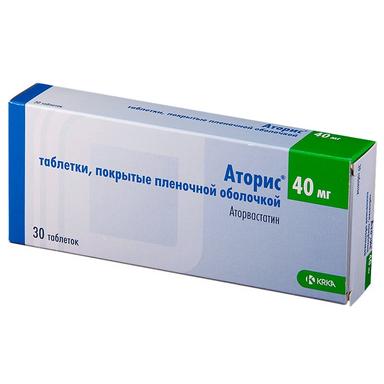 Аторис таб.п.п.о.40 мг №30