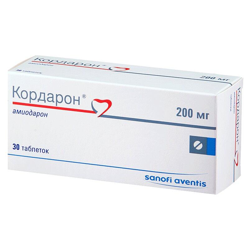 Кордарон таблетки 200 мг 30 шт