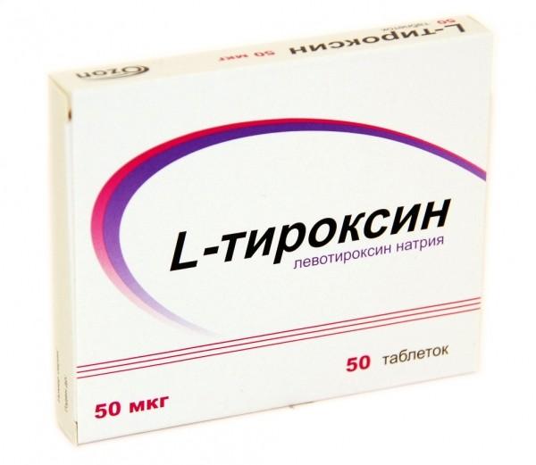 L-Тироксин таблетки 50 мкг 50 шт