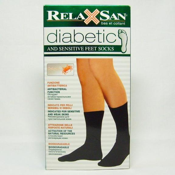Релаксан Гольфы д/диабетиков Diabetic Socks Crabion р.3 черн