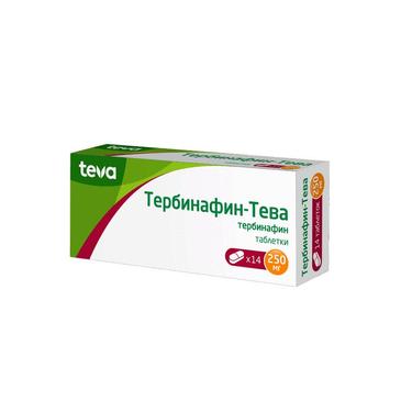 Тербинафин-Тева таблетки 250мг 14 шт