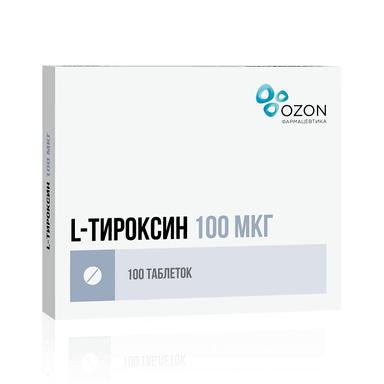 L-Тироксин 100 таблетки 100мкг 100 шт.