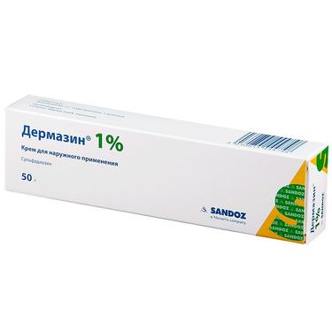 Дермазин крем 1% туба 50 г