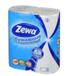 Полотенце "Zewa" 2-х слойное белое рулон N2