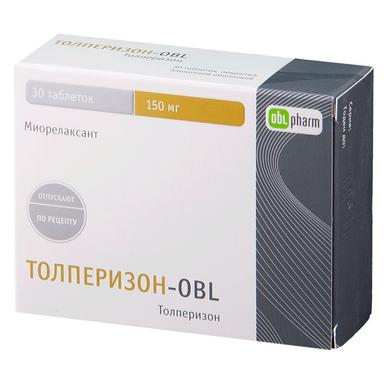Толперизон-OBL табл. п.п.о 150мг №30