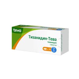 Тизанидин-Тева таблетки 2мг 30 шт