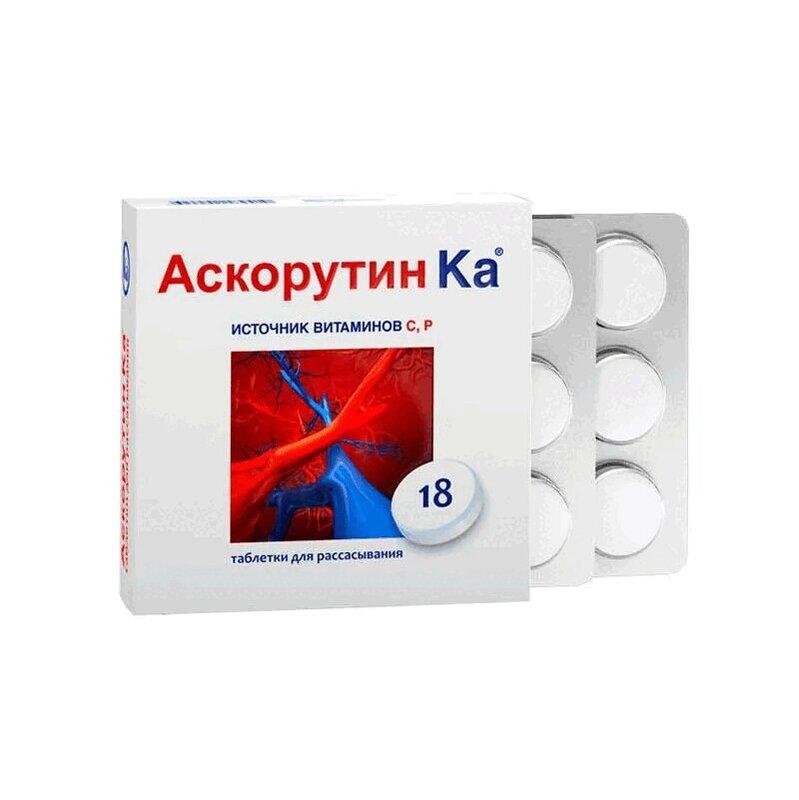 Аскорутин Ка таблетки для рассасывания 18 шт