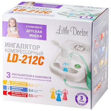 Литтл Доктор Ингалятор компрессорный LD-212С компактный маски д/взрослых и детей желтый