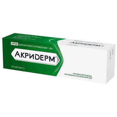 Акридерм крем д/наруж.прим.0,05% туба 30г