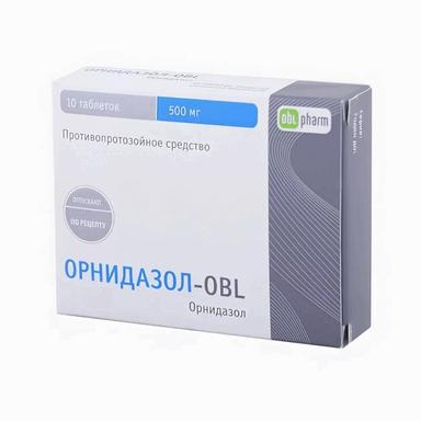 Орнидазол-OBL таб.п.п.о.500мг №10