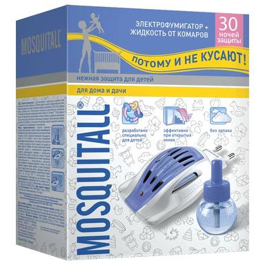 Москитол Нежная защита Прибор + Жидкость 30 ночей от комаров