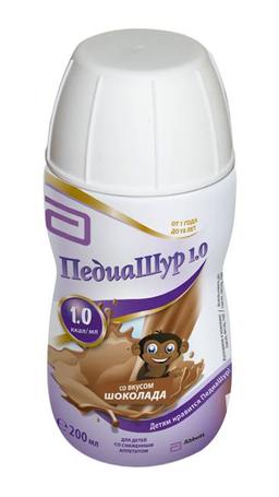 Pediasure Малоежка напиток для детей со вкусом шоколада 200мл