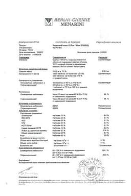 Сертификат Кардосал Плюс 12,5 мг+20 мг таблетки 28 шт