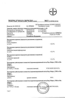 Сертификат Анжелик Микро 0,25 мг+0,5 мг таблетки 28 шт