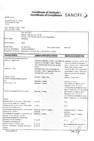 Сертификат Амарил таблетки 4 мг 90 шт