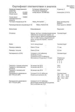 Сертификат Гутталакс