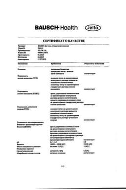 Сертификат Холисал гель стоматологический 15 г