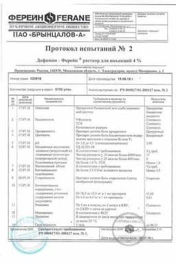 Сертификат Дофамин