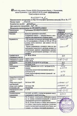 Сертификат Кетопрофен Органика