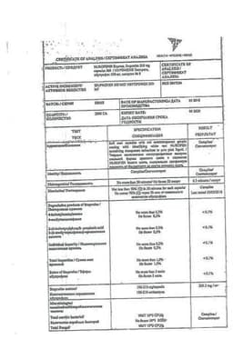 Сертификат Нурофен Экспресс 200 мг капсулы 8 шт