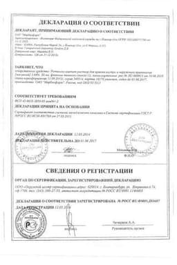 Сертификат Ретинола ацетат