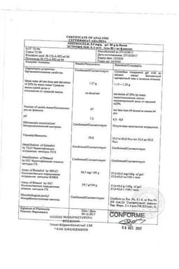 Сертификат Эстрожель 0,6 мг/г гель трансдермальный 80 г