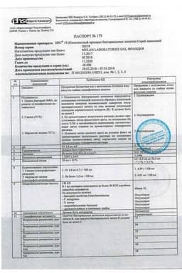 Сертификат ИРС 19 спрей назальный 20 мл