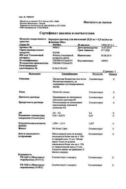 Сертификат Беродуал 0,25 мг+0,5 мг/мл раствор для ингаляций 20 мл