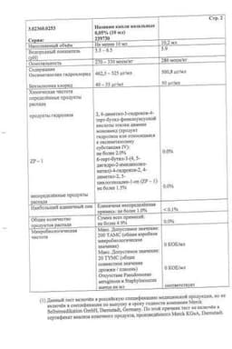 Сертификат Називин для взрослых 0,05% капли назальные 10 мл