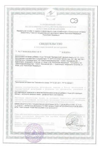 Сертификат Чай Ромашка фильтр-пакеты 1,5 г 20 шт