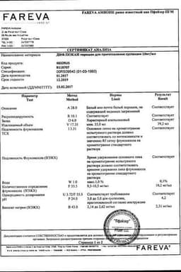 Сертификат Дифлюкан 50 мг/5 мл порошок для приготовления суспензии 35 мл